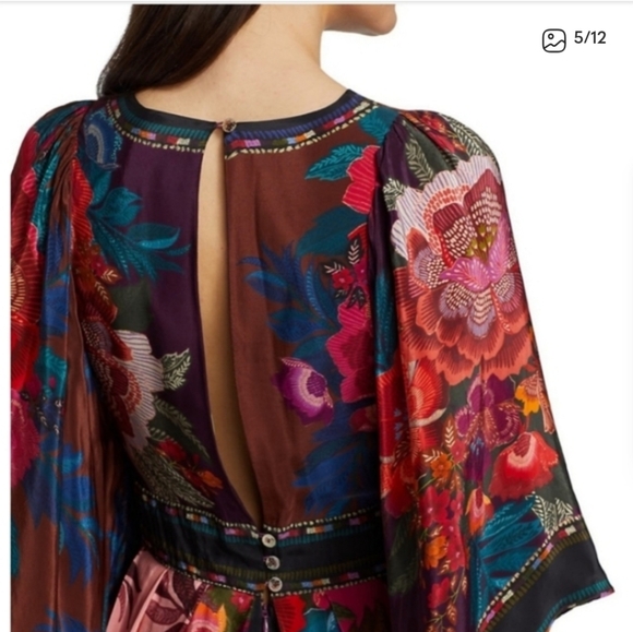 FARM Rio Floral Maxi Dress - Pink and Black - Picture 4 of 10